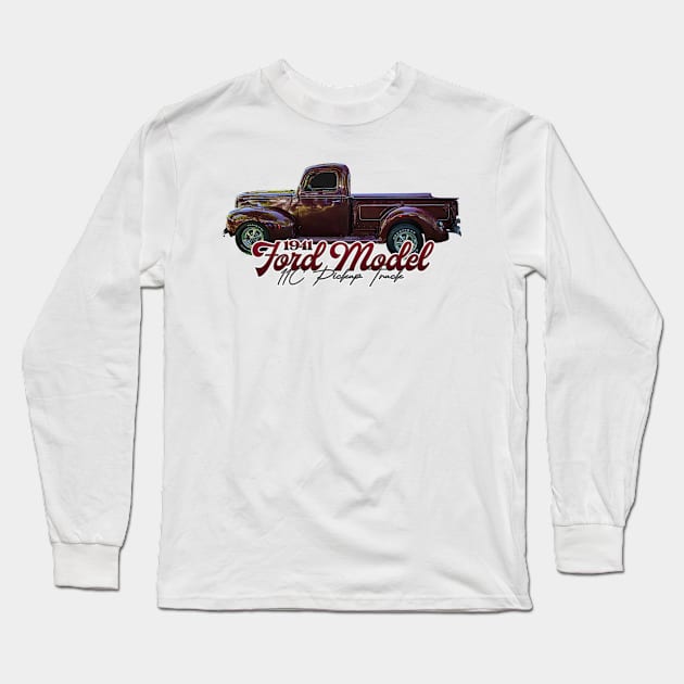 1941 Ford Model 11C Pickup Truck Long Sleeve T-Shirt by Gestalt Imagery